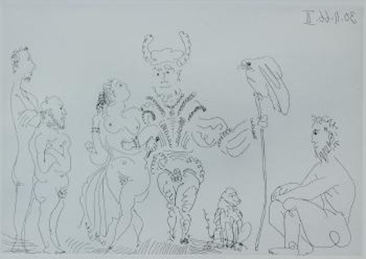 Le Cocu et sa Famlle, from Le Cocu Magnifique by Pablo Picasso