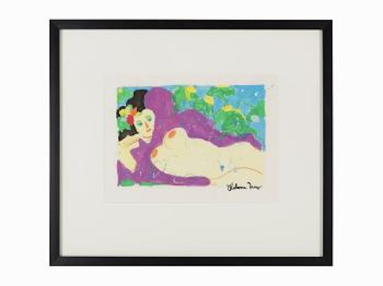 Reclining Nude by Walasse Ting