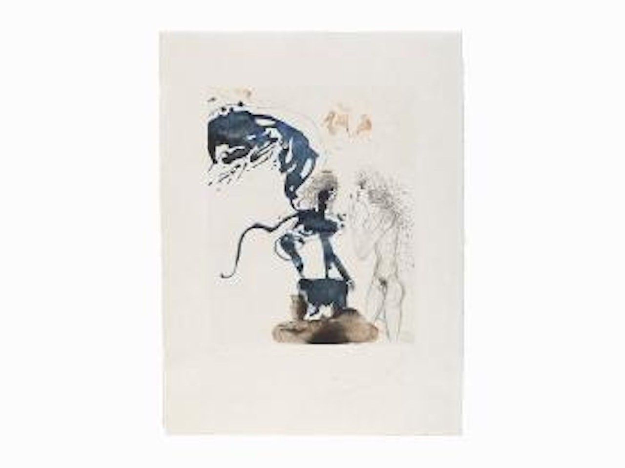 Edipus and The Sphinx by Salvador Dali