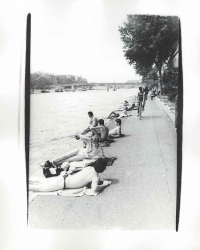 Sunbathers along the Seine by Andy Warhol