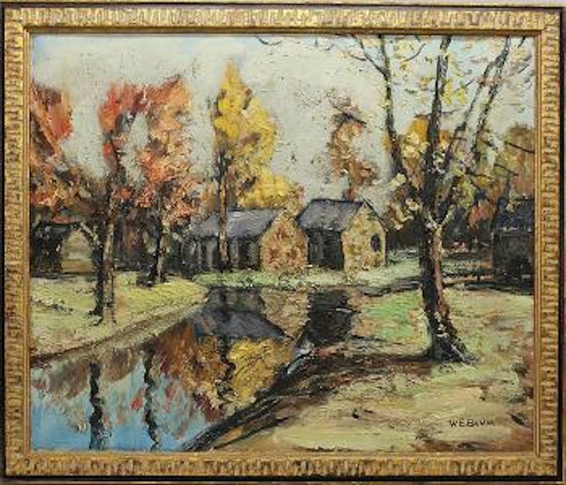 Autumn. Perkasie Bridge by Walter Emerson Baum