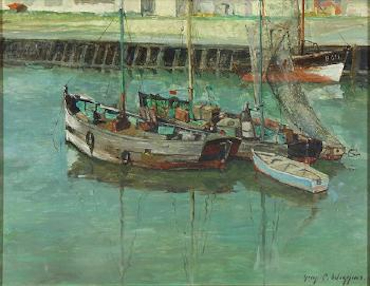 Boats in the Harbor by Guy Carleton Wiggins