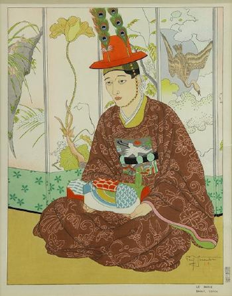 Le Marie, Seoul, Coree by Paul Jacoulet
