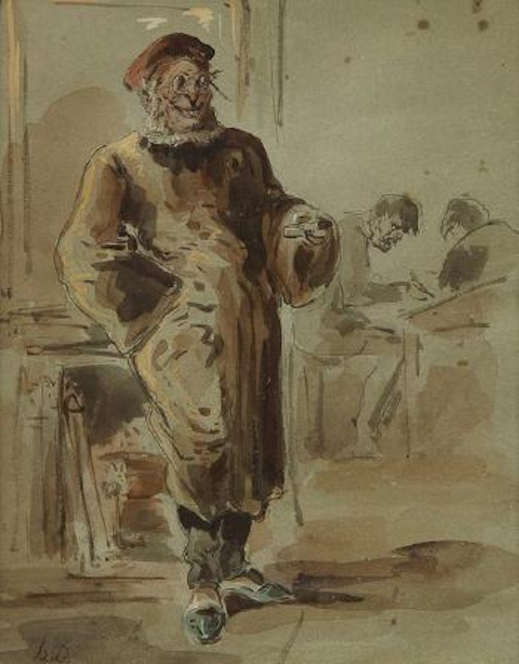 Portrait of a Scholar by Honoré Daumier