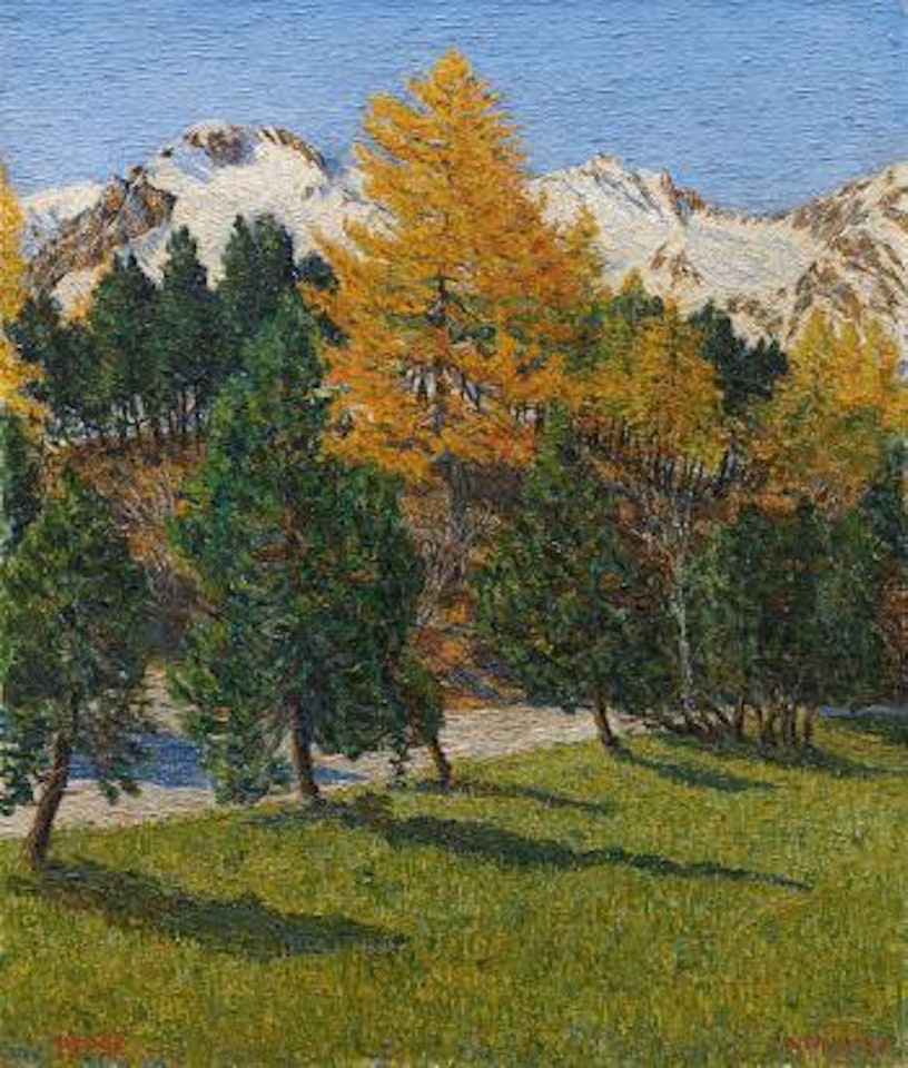 Herbstschnee, 1922 by Gottardo Segantini