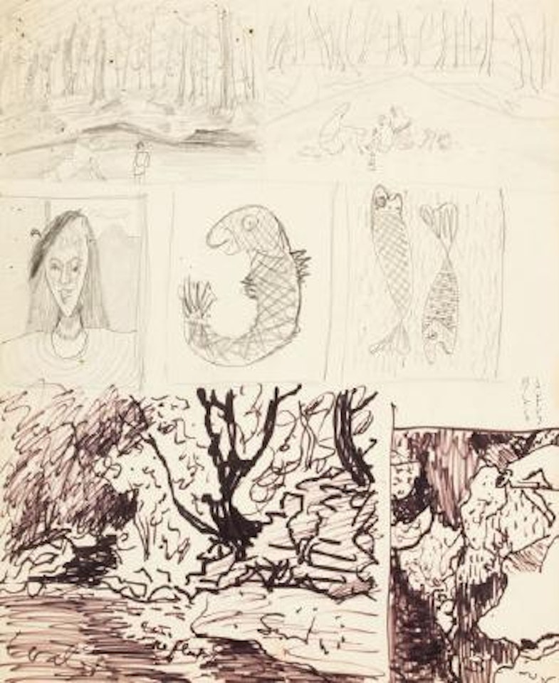 Seven Sketches by Milton Avery