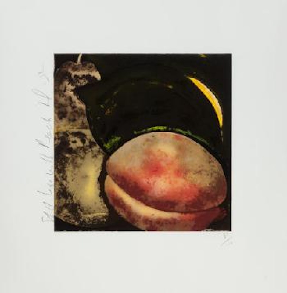 Still Life with Peach by Donald Sultan