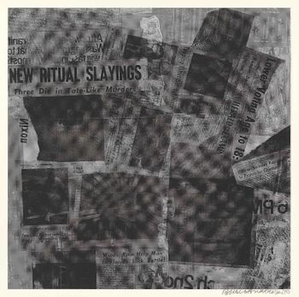 Surface Series, from Currents: One Plate by Robert Rauschenberg