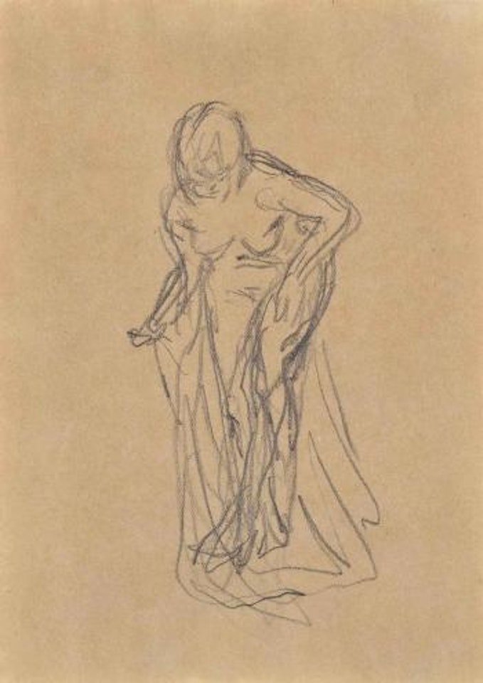 Nu se déshabillant by Pierre Bonnard