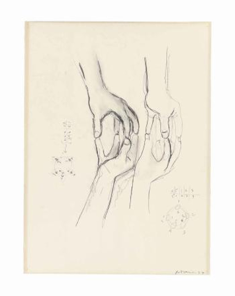 Untitled (study for hands-sculpture) by Bruce Nauman
