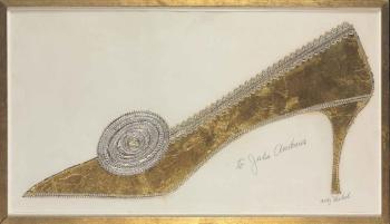 Golden shoe (Julie Andrews shoe) by Andy Warhol