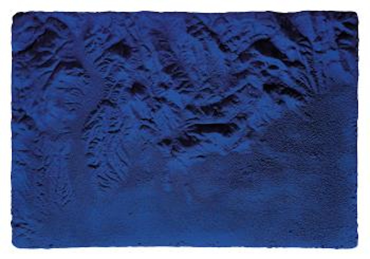 Relief Planétaire Bleu, (RP 17) by Yves Klein