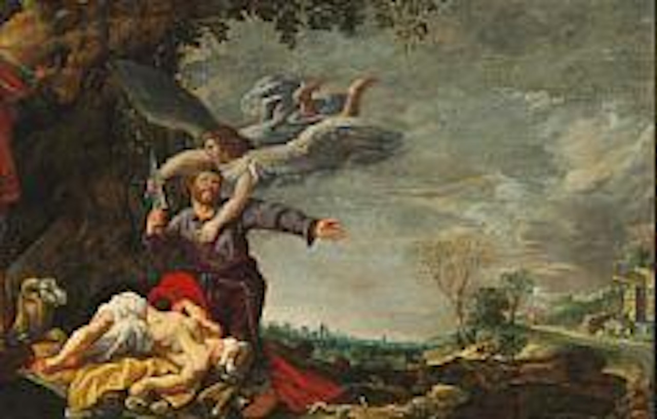 Abraham's sacrifice of Isaac by Flemish School
