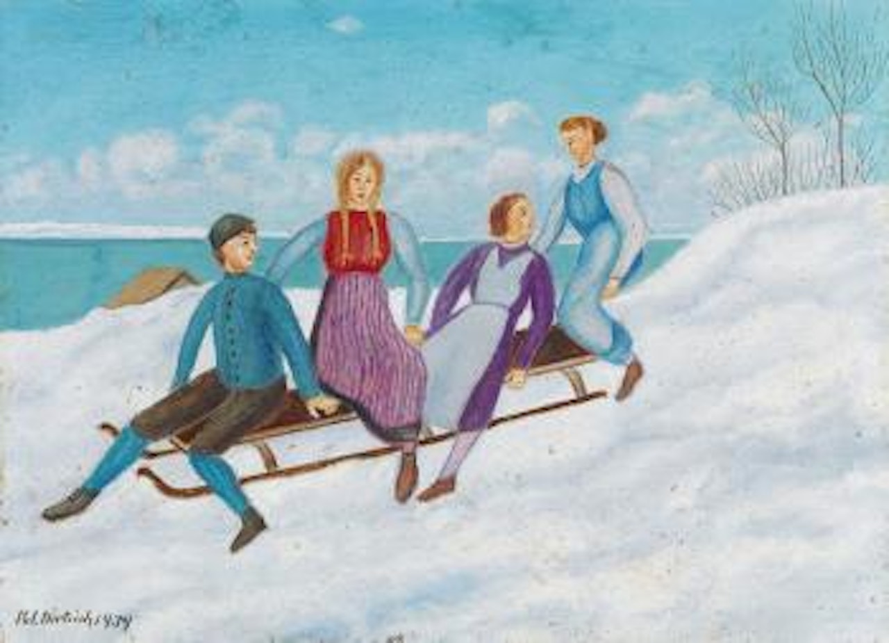 Schlittenfahrt by Adolf Dietrich