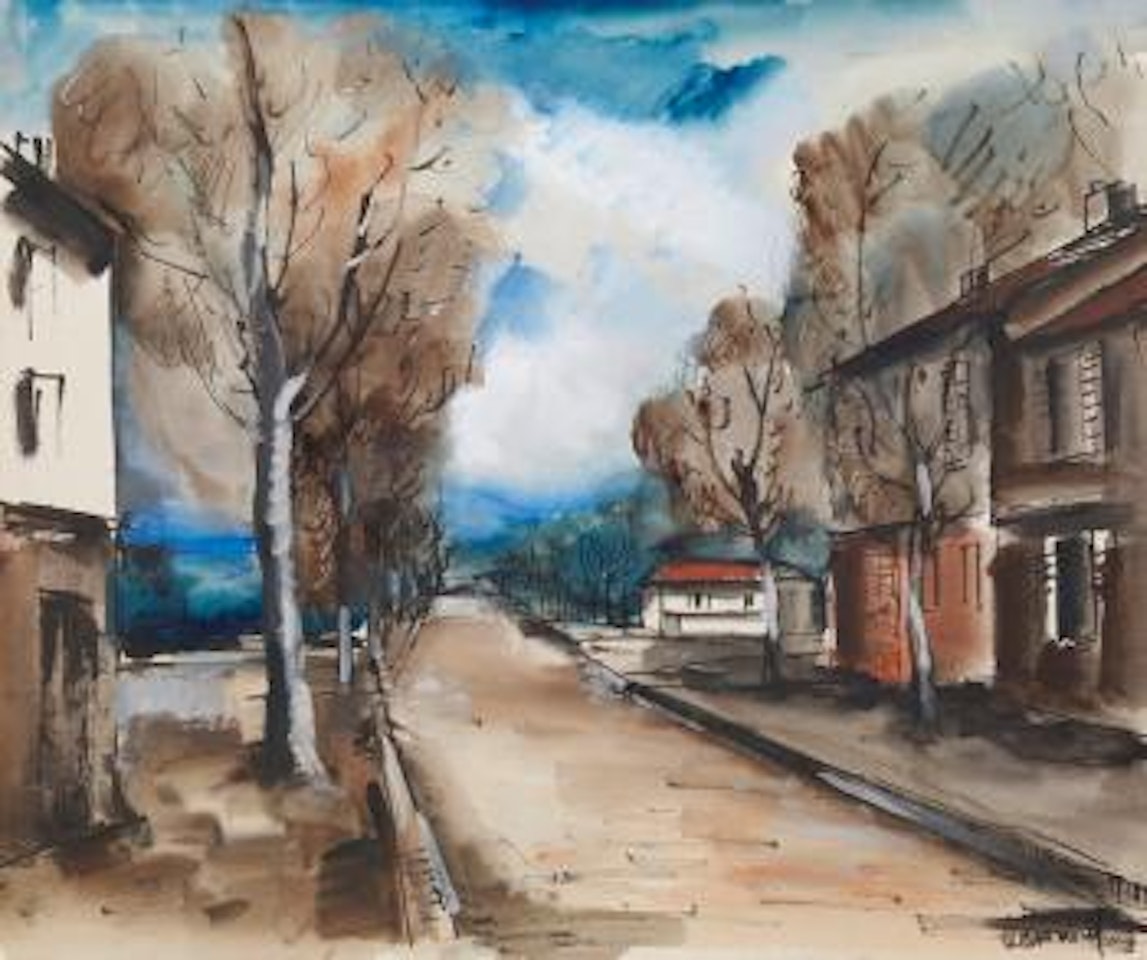 Strassenszene by Maurice de Vlaminck