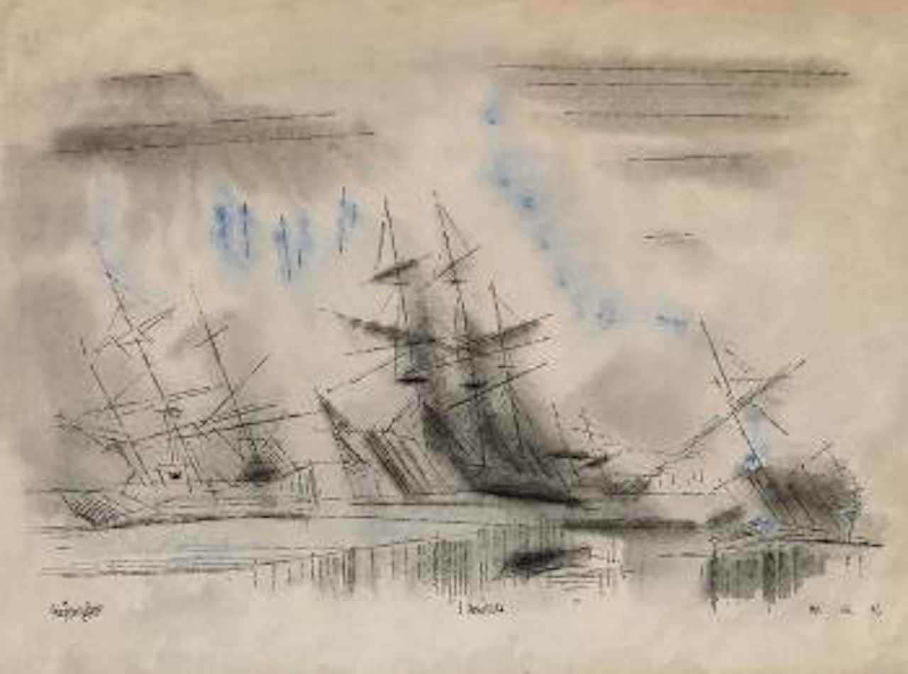 Derelicts by Lyonel Feininger