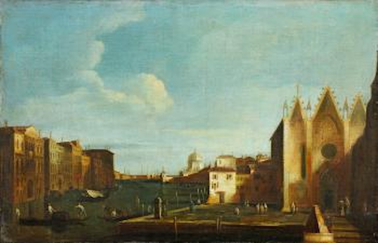 Il Canal Grande con la Chiesa di Santa Maria della Carità by Venetian School
