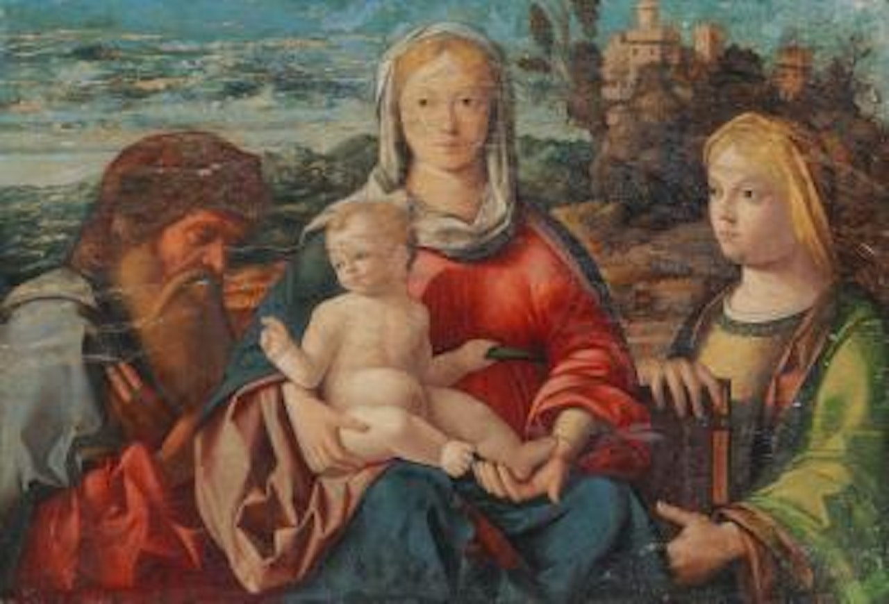 Heilige Familie by Giovanni Bellini