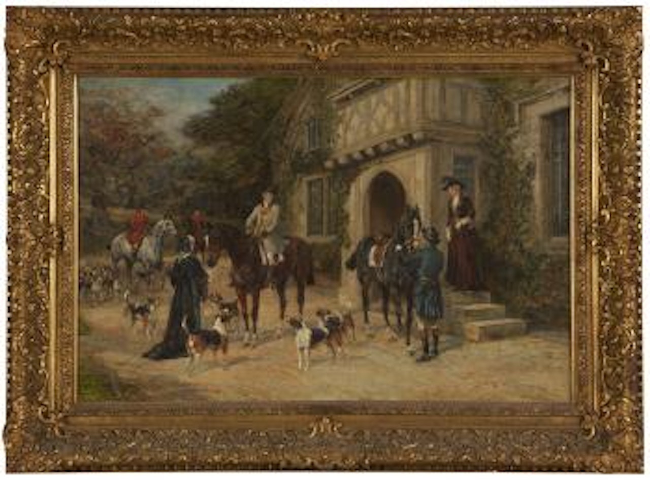 Going to the meet by Heywood Hardy