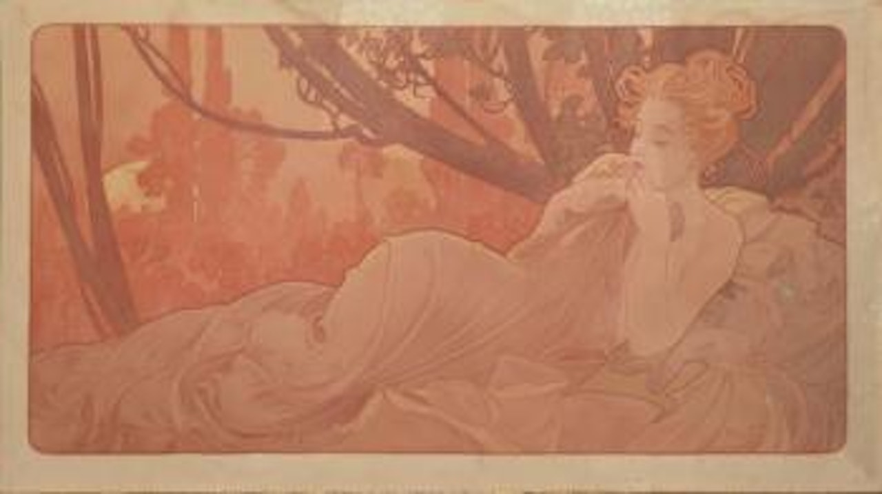 Le Crépuscule by Alphonse Mucha