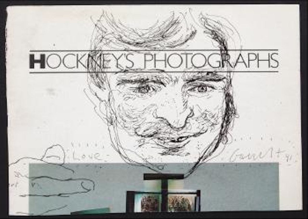 Portrait with hand by David Hockney