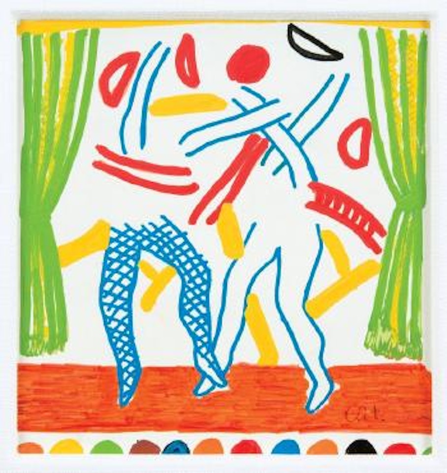 Two dancers (v.II) by David Hockney