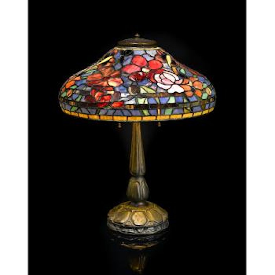 Peony table lamp by Tiffany Studios