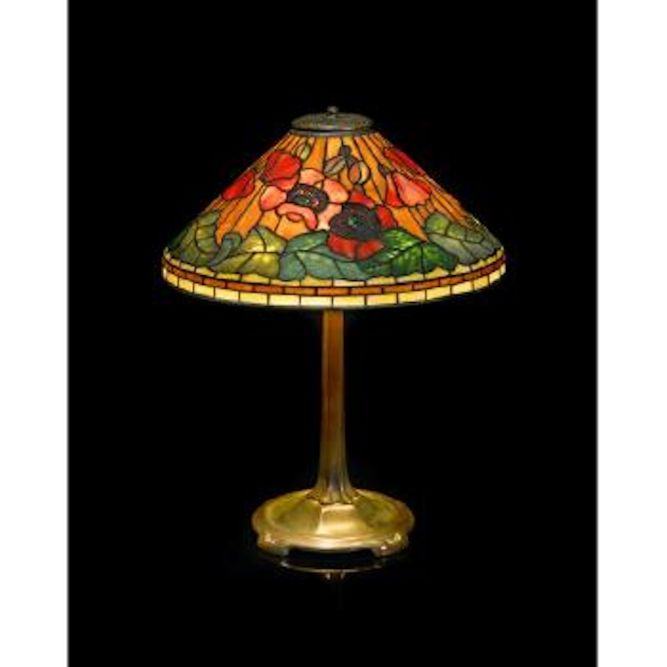 Poppy lamp by Tiffany Studios