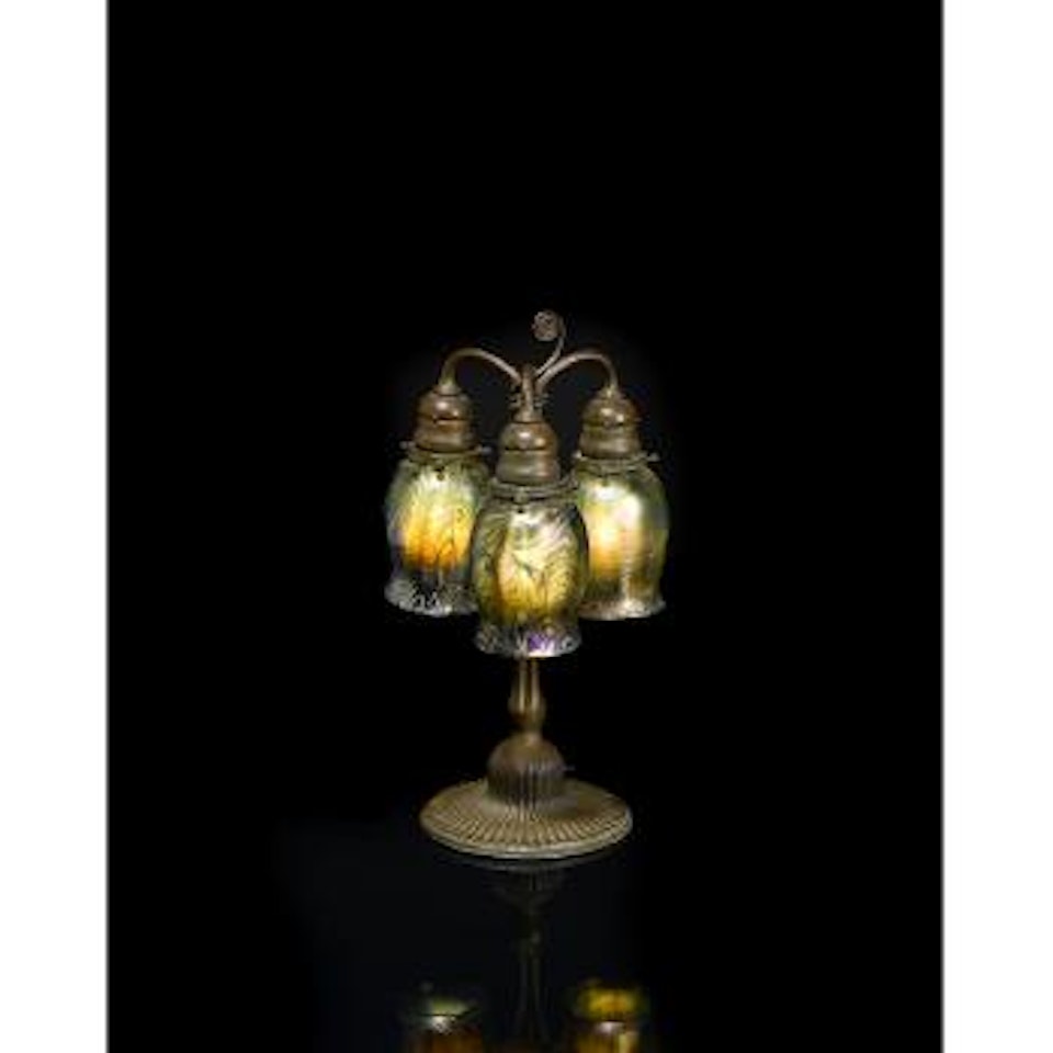 Three Light Table Lamp by Tiffany Studios