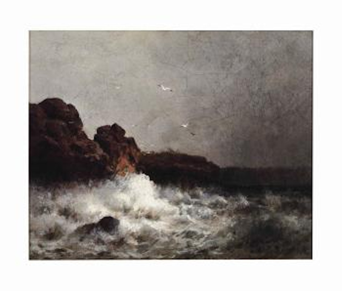 Birds over rough seas by William Trost Richards