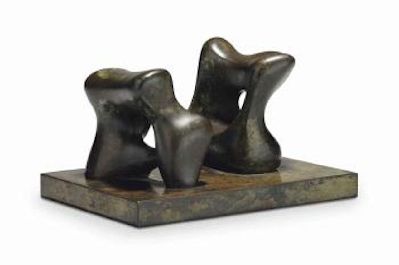 Maquette For Two Forms by Henry Moore