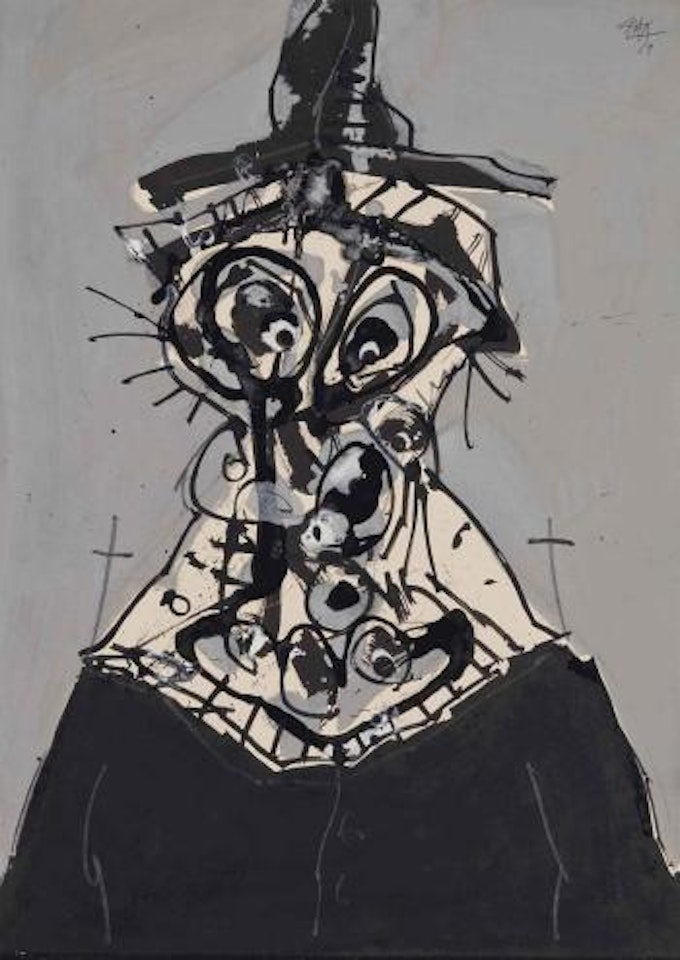 Portrait Imaginaire de Philippe II by Antonio Saura