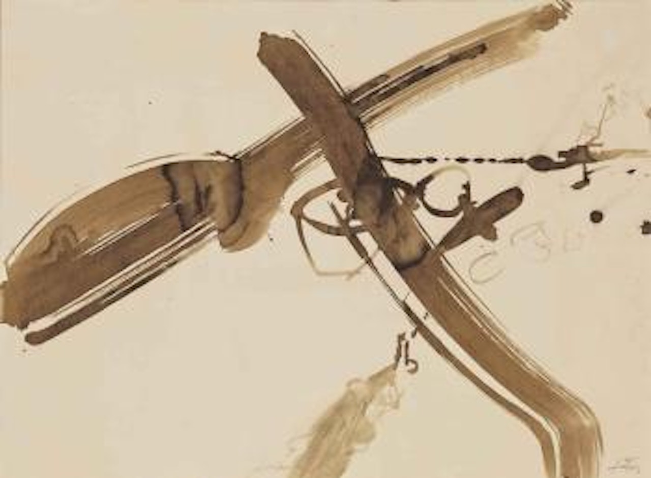 Le Railleur De Diadèmes No. X by Antoni Tapies
