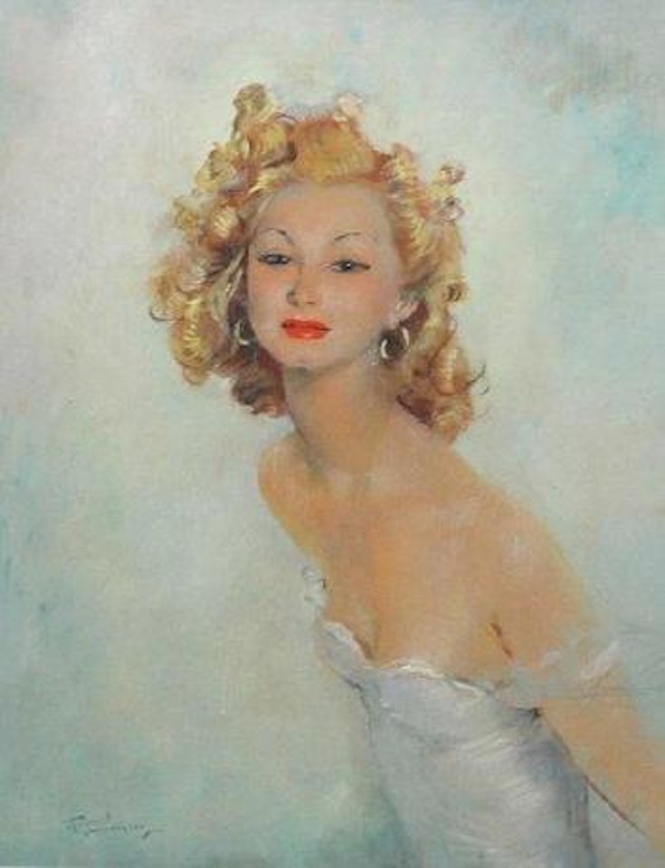 Portrait de jeune fille by Jean Gabriel Domergue
