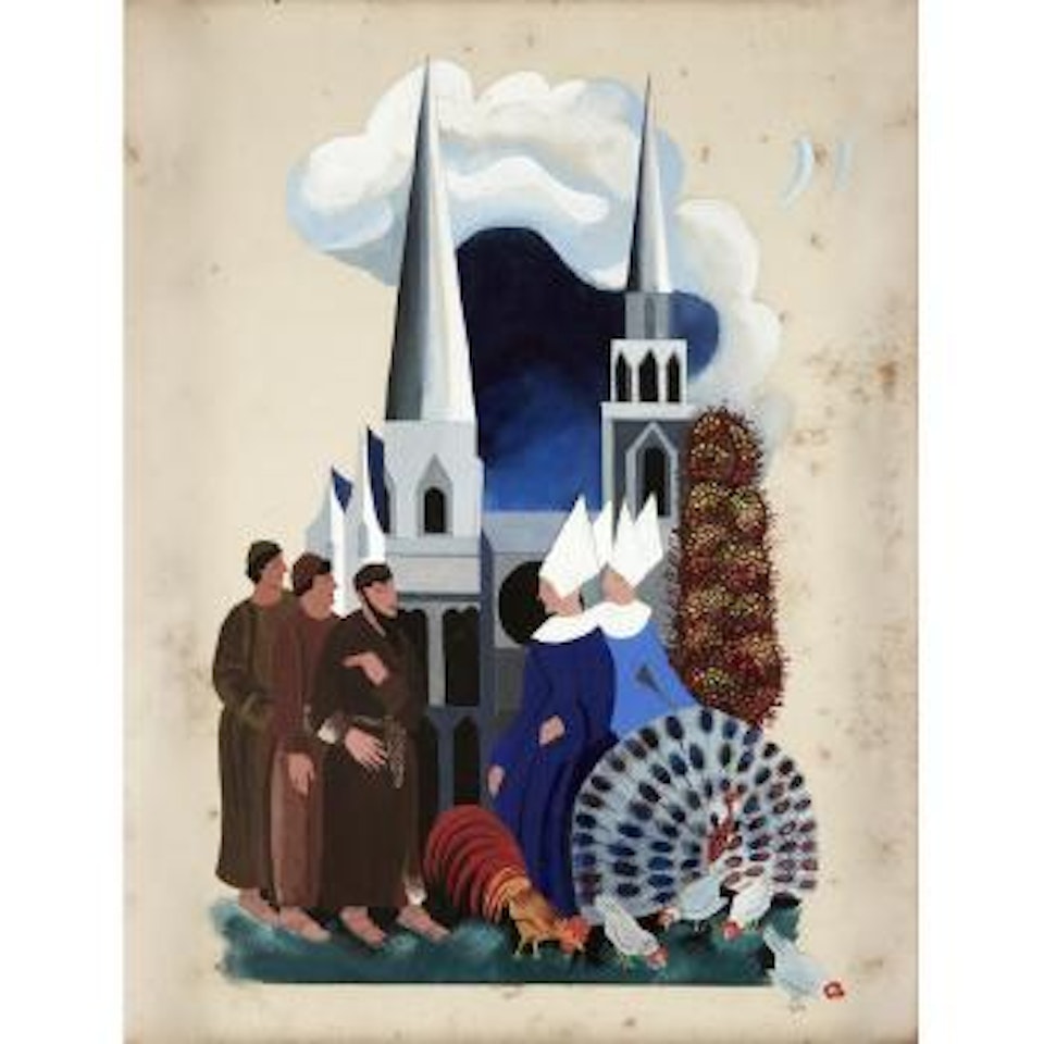 Illustration for François Villon's 'Les Lais' by Alexandra Exter