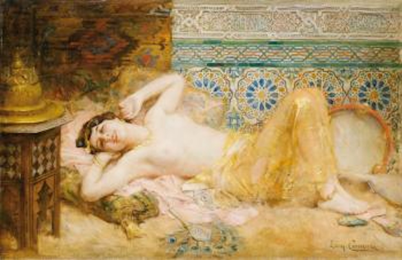Le Repos De L'almée by Leon Comerre