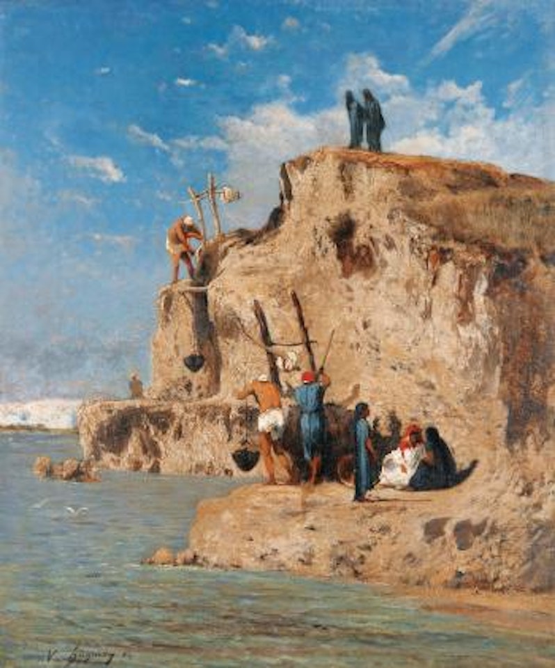 Porteurs D'eau by Victor Pierre Huguet