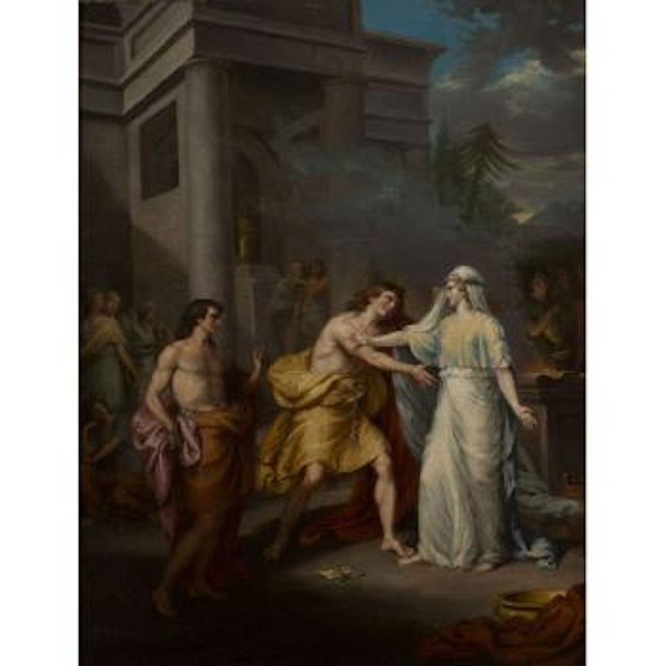 La vestale graciant les prisonniers by Italian School