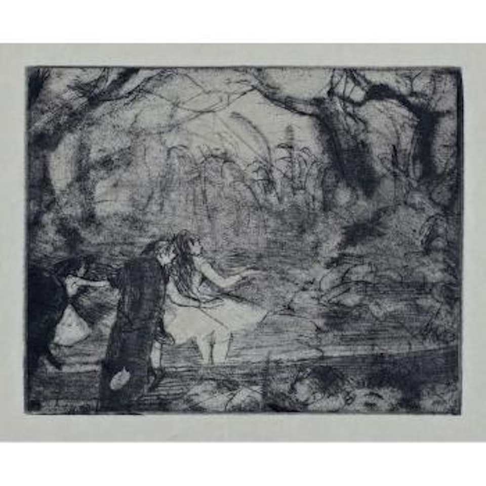 Sur la scène by Edgar Degas