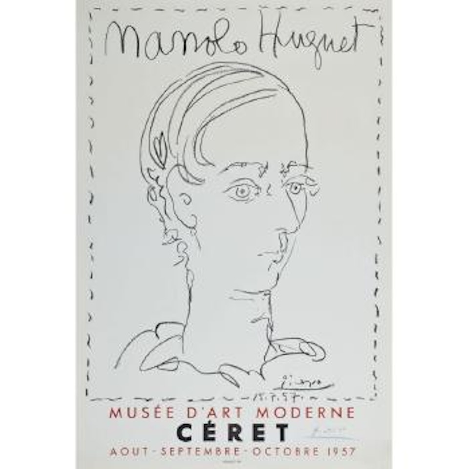 Manolo Huguet; affiche pour le Musée de Céret by Pablo Picasso