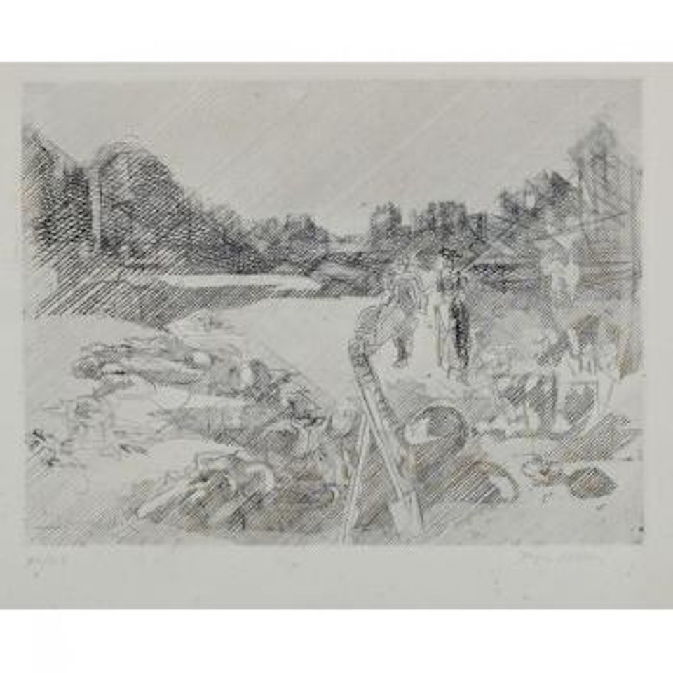 Le potager aux citrouilles by Jacques Villon