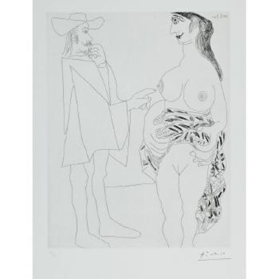 Caballero et Maja by Pablo Picasso