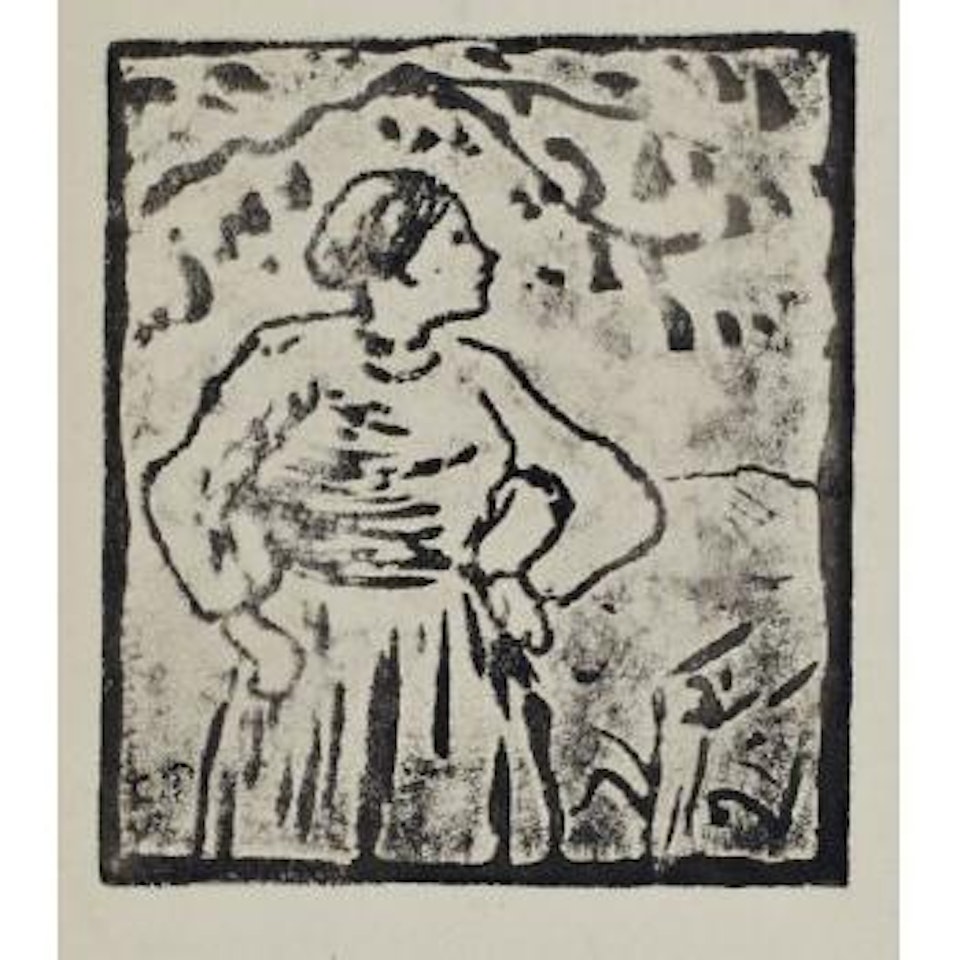 Paysanne sous un arbre by Camille Pissarro