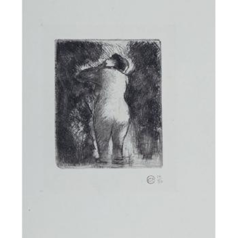 Baigneuse vue de dos by Camille Pissarro