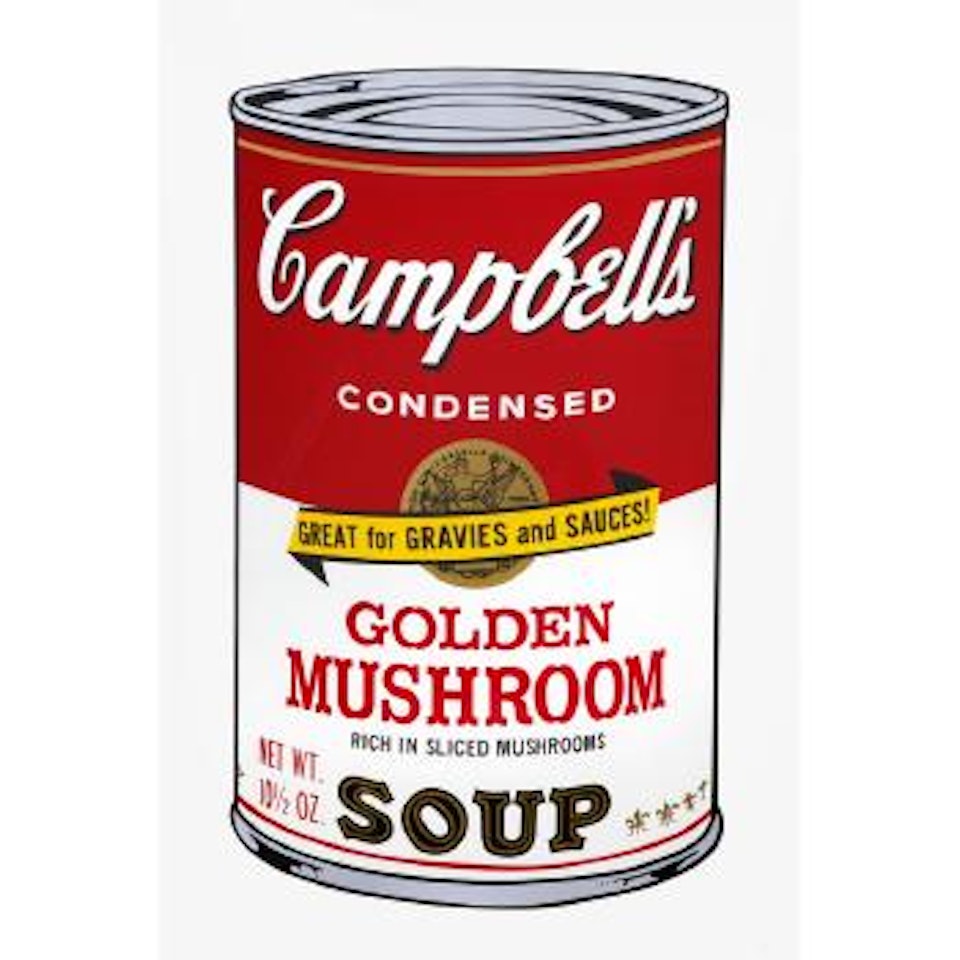 Campbell's Soup II Golden Mushroom by Andy Warhol