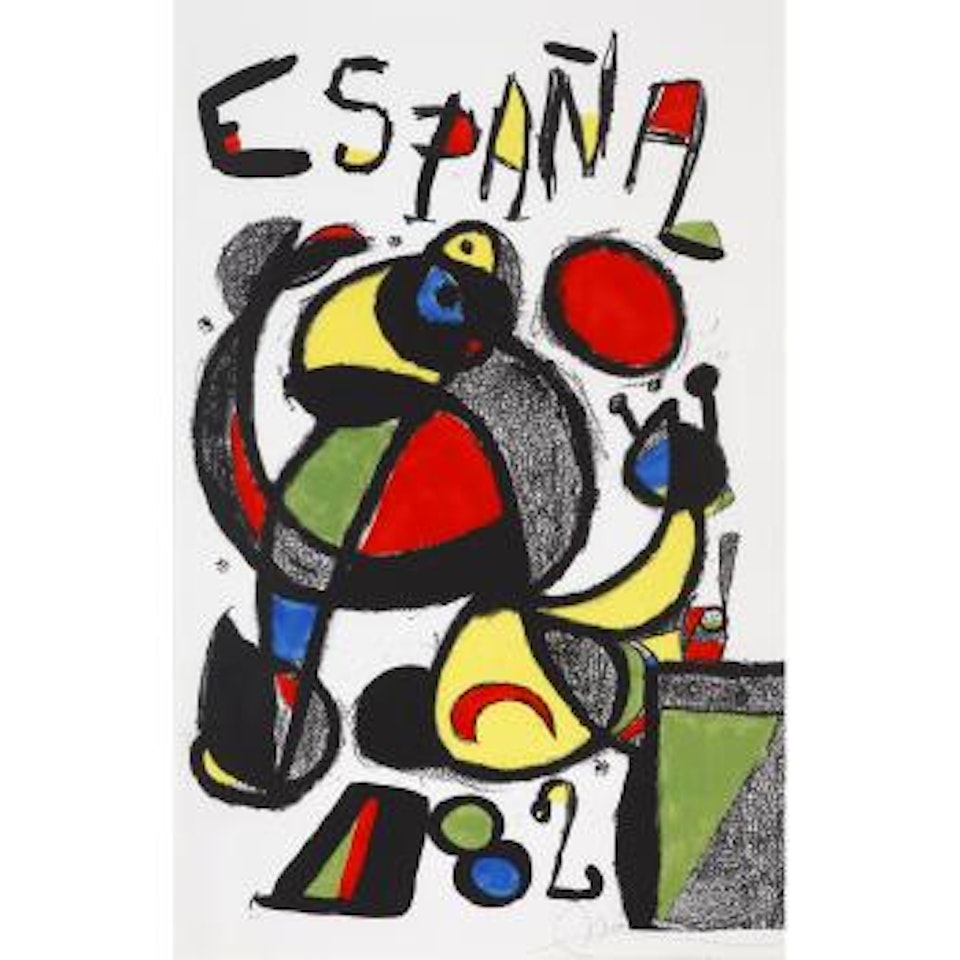 Copa del mundo de futbol -Espana 1982 by Joan Miró