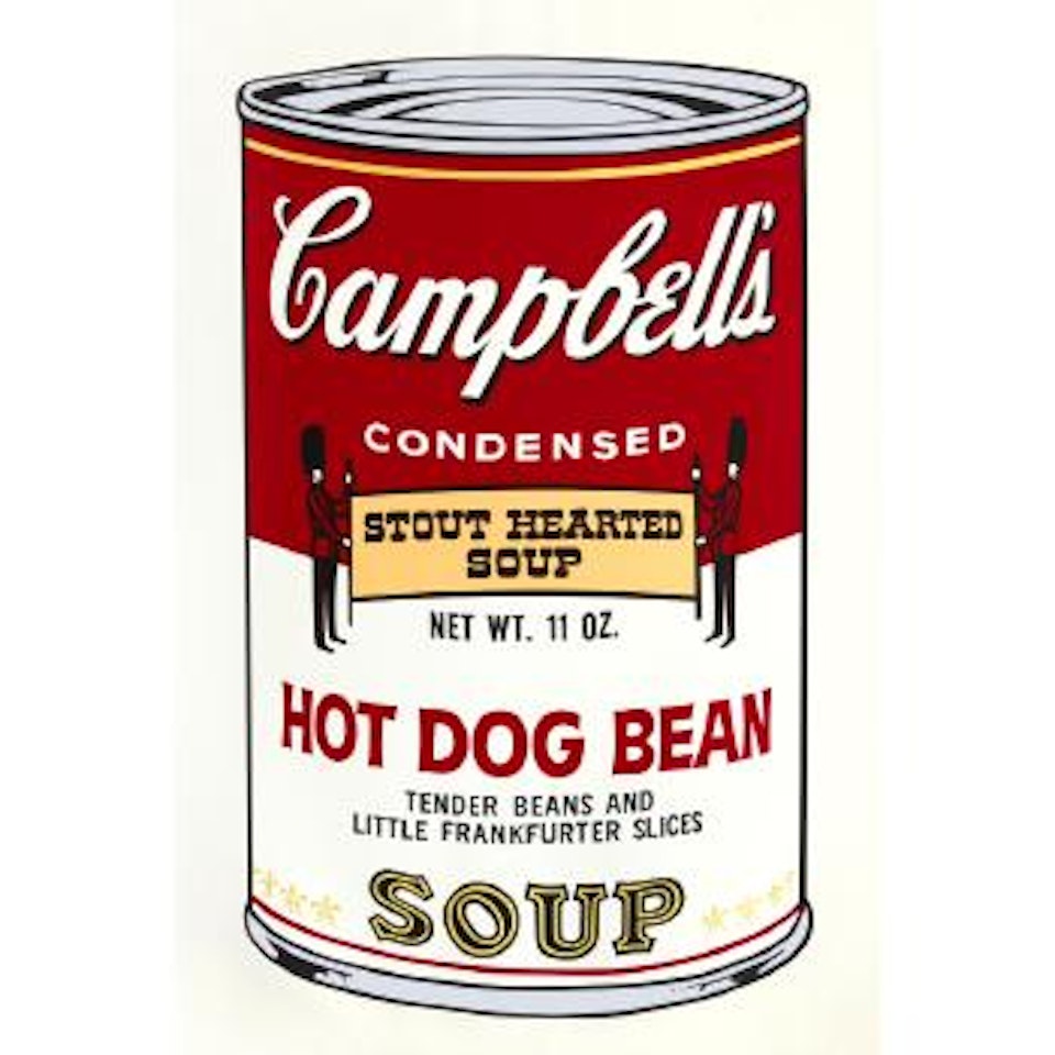 Campbell's Soup II Hot Dog bean by Andy Warhol