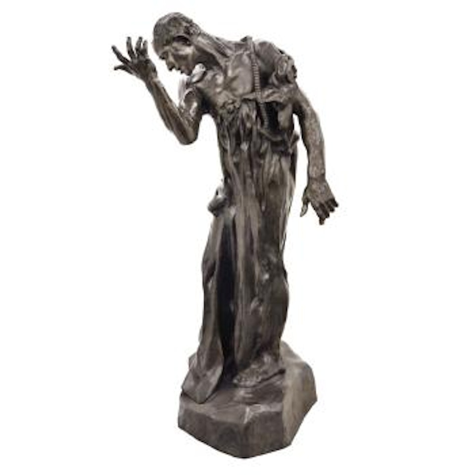 L'un des bourgeois de Calais : Pierre de Wissant, vêtu, grand model by Auguste Rodin