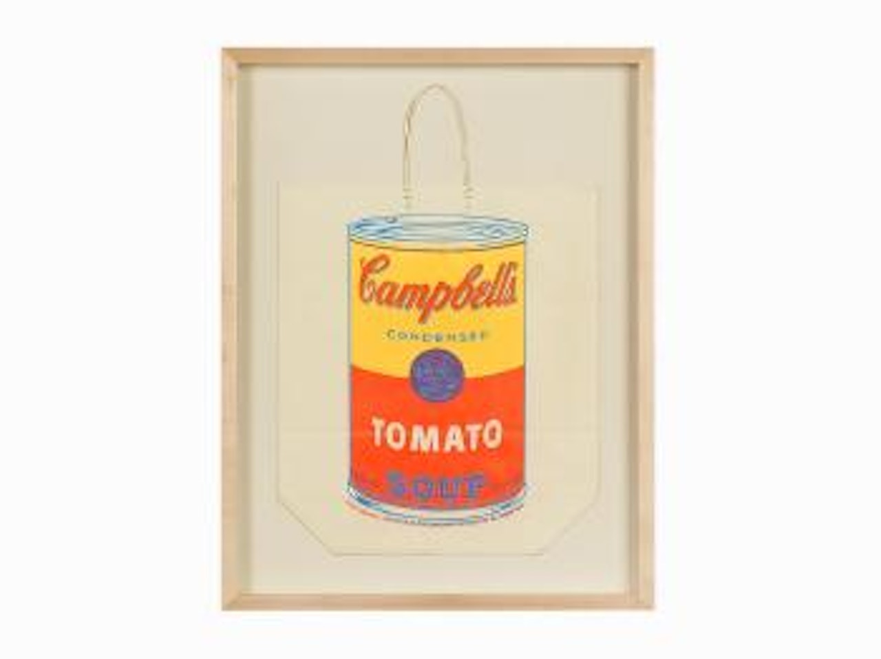 Campbell's Soup can on shopping bag by Andy Warhol