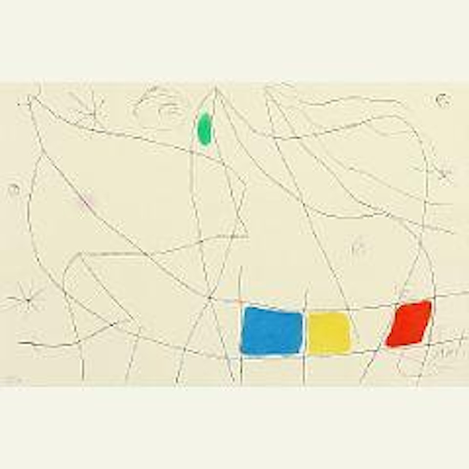 Composition from the suite L'issue dérobée by Joan Miró